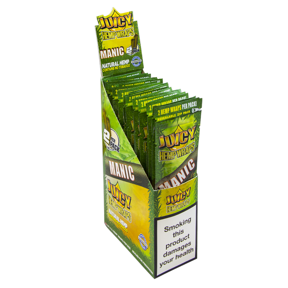 Juicy Hemp Wraps Manic 2×25