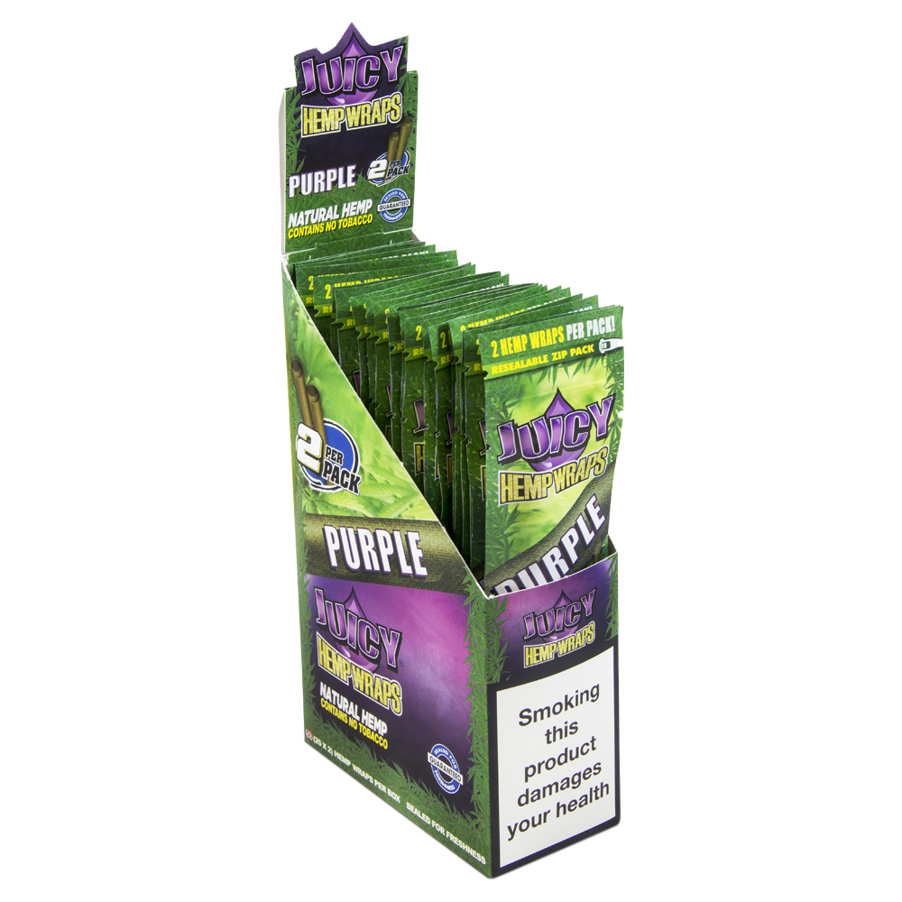 Juicy Hemp Wraps Purple 2×25