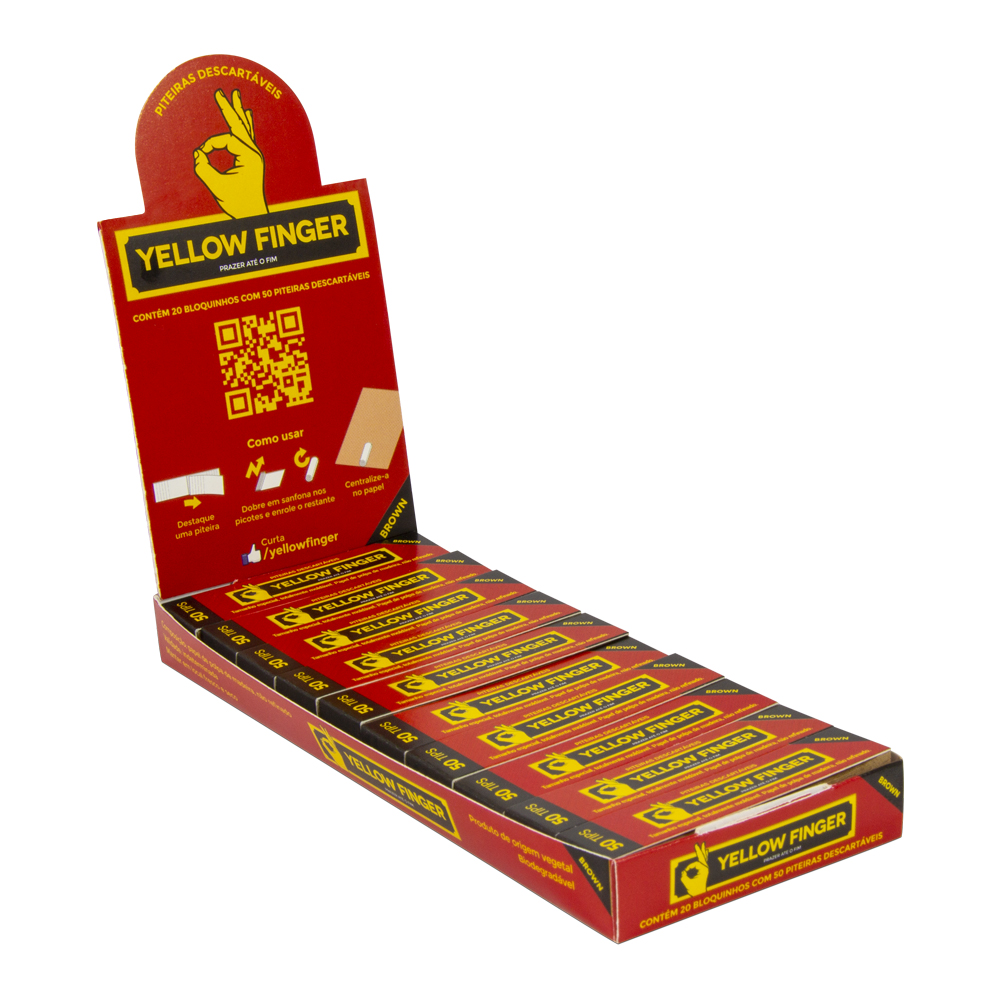 Boquillas Yellow Finger Brown 20×50